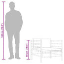 vidaXL bambusz kerti kanapé sötétszürke párnákkal