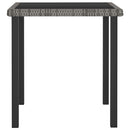 vidaXL szürke polyrattan kerti étkezőasztal 70 x 70 x 73 cm