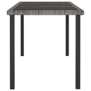 vidaXL szürke polyrattan kerti étkezőasztal 180 x 70 x 73 cm