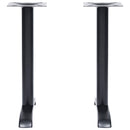 vidaXL 2 db fekete öntöttvas bisztróasztal lábak 61x8x72 cm