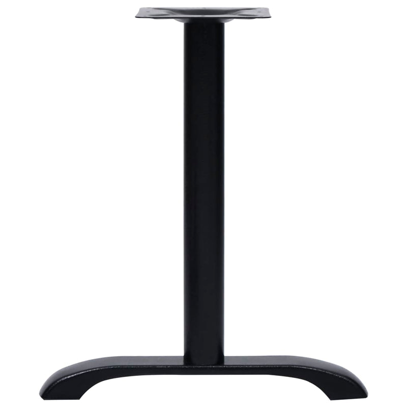 vidaXL 2 db fekete öntöttvas bisztróasztal lábak 61x8x72 cm