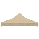 vidaXL bézs tető partisátorhoz 3 x 3 m 270 g/m²