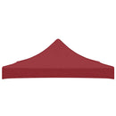vidaXL burgundi vörös tető partisátorhoz 3 x 3 m 270 g/m²
