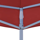 vidaXL burgundi vörös tető partisátorhoz 4 x 3 m 270 g/m²