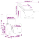 vidaXL barna tető partisátorhoz 4 x 3 m 270 g/m²