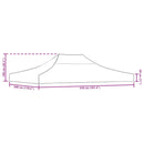vidaXL sárga tető partisátorhoz 4 x 3 m 270 g/m²