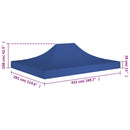 vidaXL kék tető partisátorhoz 4,5 x 3 m 270 g/m²