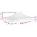 vidaXL fehér tető partisátorhoz 4,5 x 3 m 270 g/m²