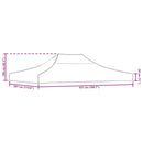 vidaXL narancssárga tető partisátorhoz 4,5 x 3 m 270 g/m²