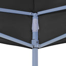 vidaXL fekete tető partisátorhoz 4,5 x 3 m 270 g/m²