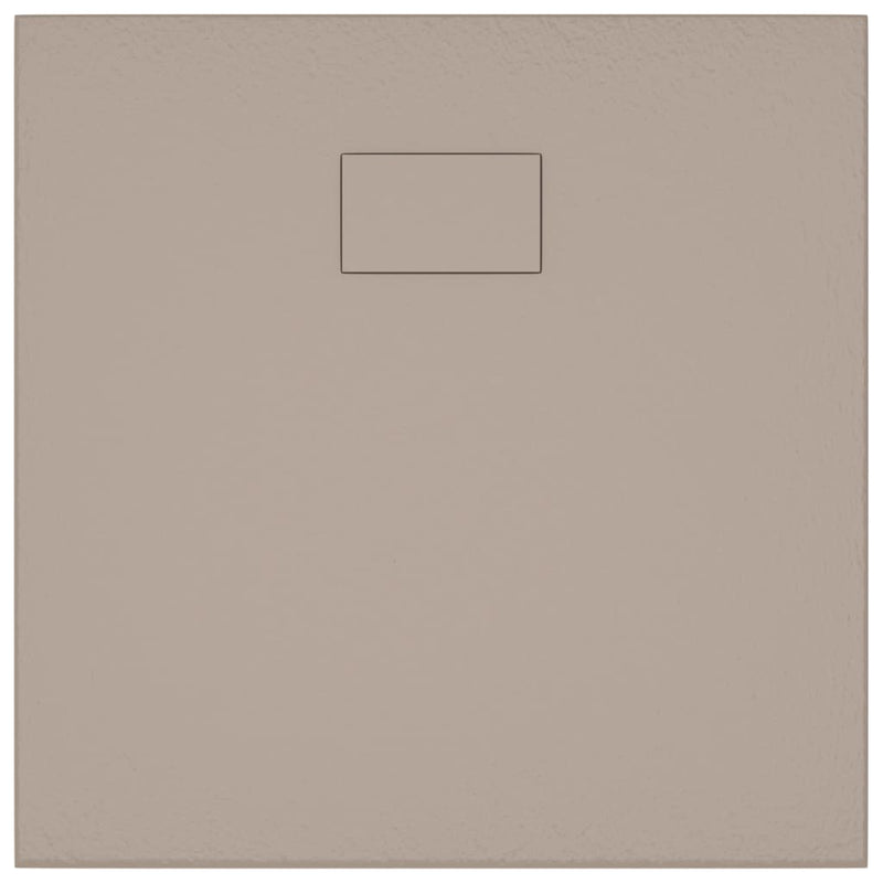 vidaXL barna SMC zuhanytálca 80 x 80 cm