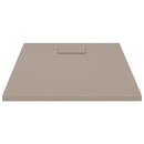 vidaXL barna SMC zuhanytálca 90 x 70 cm