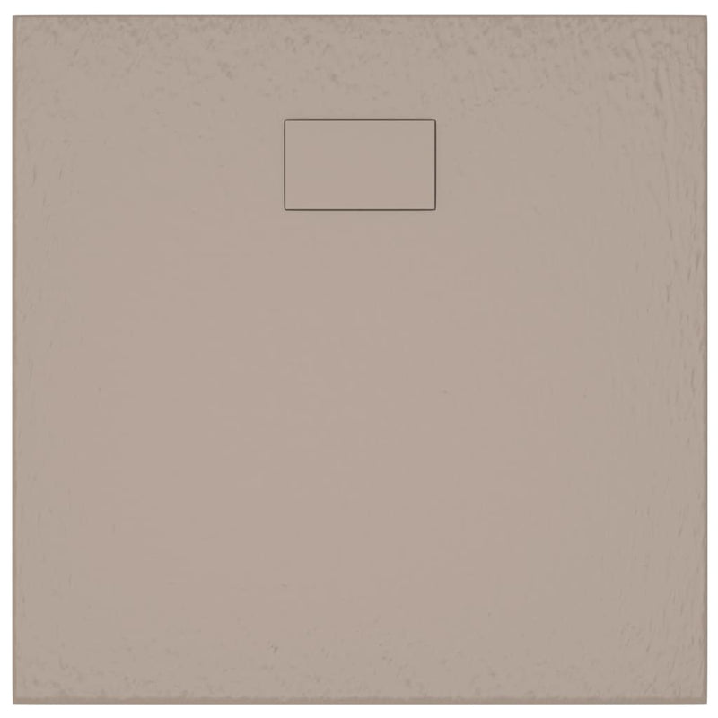 vidaXL barna SMC zuhanytálca 90 x 80 cm