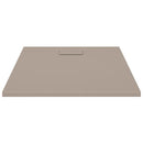 vidaXL barna SMC zuhanytálca 100 x 80 cm