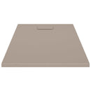 vidaXL barna SMC zuhanytálca 120 x 70 cm