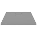 vidaXL szürke SMC zuhanytálca 100 x 80 cm