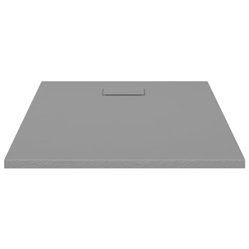 vidaXL szürke SMC zuhanytálca 100 x 80 cm
