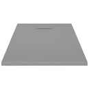 vidaXL szürke SMC zuhanytálca 120 x 70 cm