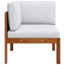 vidaXL kétrészes akácfa kerti pihenőgarnitúra párnákkal és kötéllel