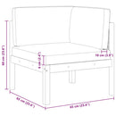 vidaXL kerti sarokkanapé párnákkal akácfából és kötélből