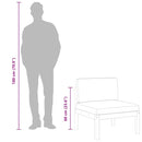 vidaXL kerti középső kanapé párnákkal akácfából és kötélből