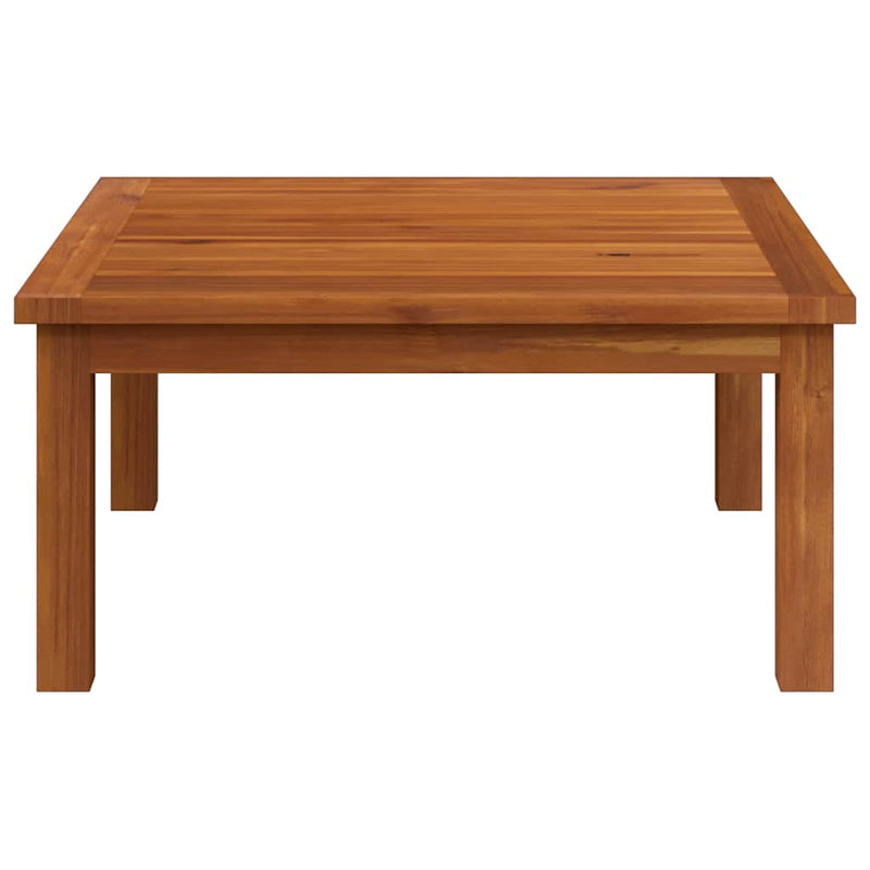 vidaXL tömör akácfa kerti társalgóasztal 63 x 63 x 30 cm