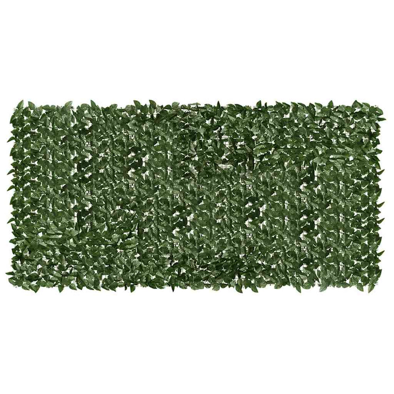 vidaXL sötétzöld leveles erkélyparaván 300 x 150 cm