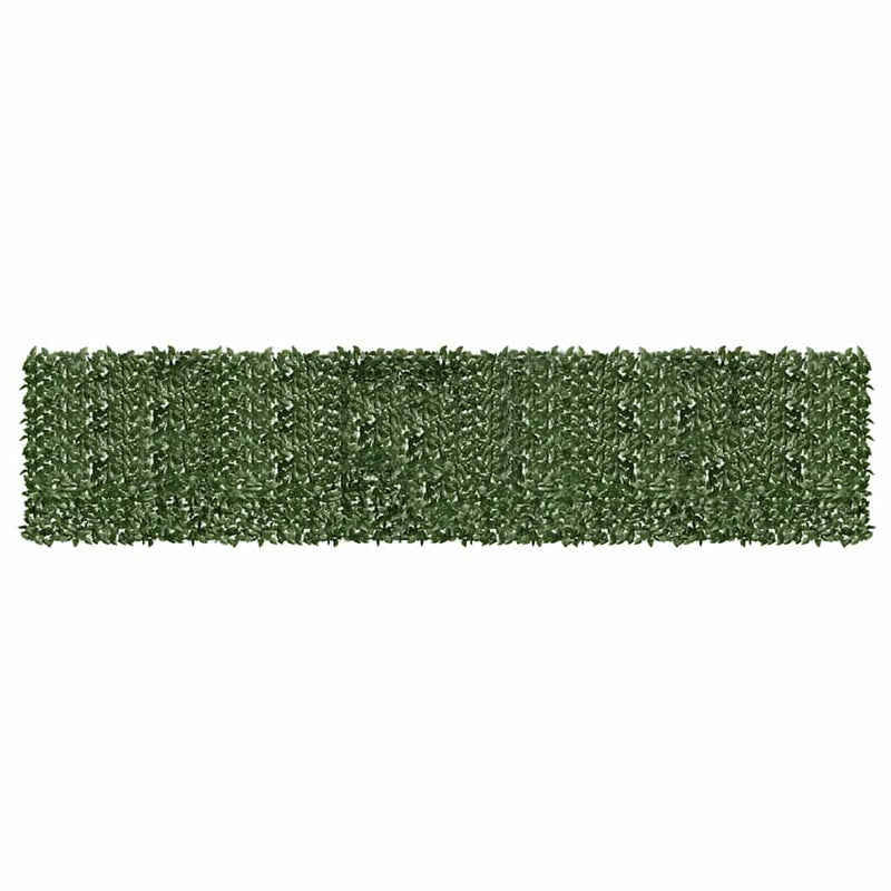 vidaXL sötétzöld leveles erkélyparaván 600 x 150 cm