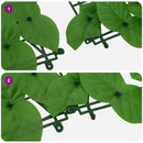 vidaXL zöld leveles erkélyparaván 300 x 75 cm