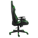 vidaXL zöld PVC forgó gamer szék