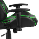 vidaXL zöld PVC forgó gamer szék