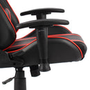 vidaXL piros PVC forgó gamer szék