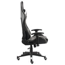 vidaXL fehér PVC forgó gamer szék
