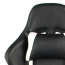 vidaXL fehér PVC forgó gamer szék