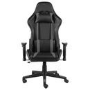 vidaXL szürke PVC forgó gamer szék
