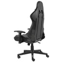 vidaXL szürke PVC forgó gamer szék