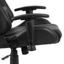 vidaXL szürke PVC forgó gamer szék