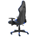 vidaXL kék PVC forgó gamer szék