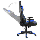 vidaXL kék PVC forgó gamer szék