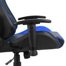 vidaXL kék PVC forgó gamer szék