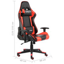 vidaXL piros PVC forgó gamer szék