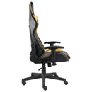 vidaXL aranyszínű PVC forgó gamer szék