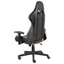 vidaXL aranyszínű PVC forgó gamer szék