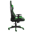 vidaXL zöld PVC forgó gamer szék