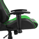 vidaXL zöld PVC forgó gamer szék
