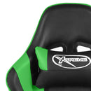 vidaXL zöld PVC forgó gamer szék