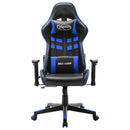vidaXL fekete és kék műbőr gamer szék
