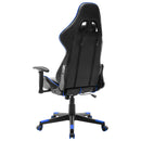 vidaXL fekete és kék műbőr gamer szék