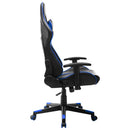 vidaXL fekete és kék műbőr gamer szék