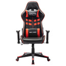 vidaXL fekete és piros műbőr gamer szék